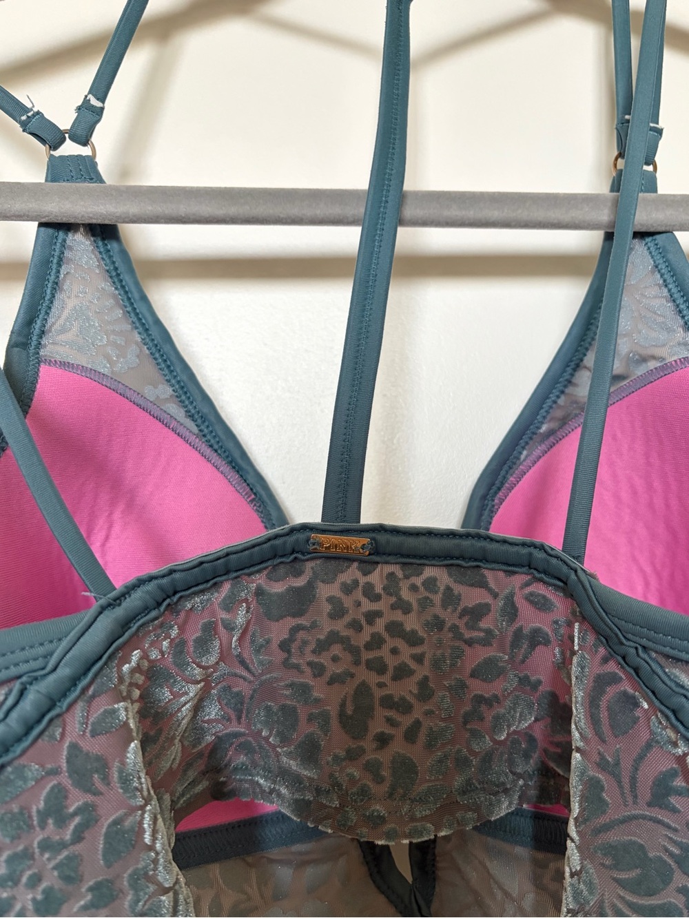 PINK Victoria’s Secret Floral Velvet Bralettes – Bundle of 3 - Picture 11 of 12